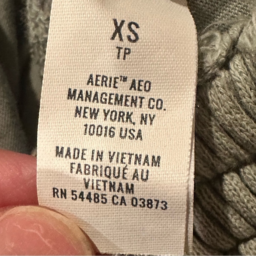 Aerie Women's Ruffled Jersey Skirt Light Green Size XS Distressed Edges - Picture 6 of 8